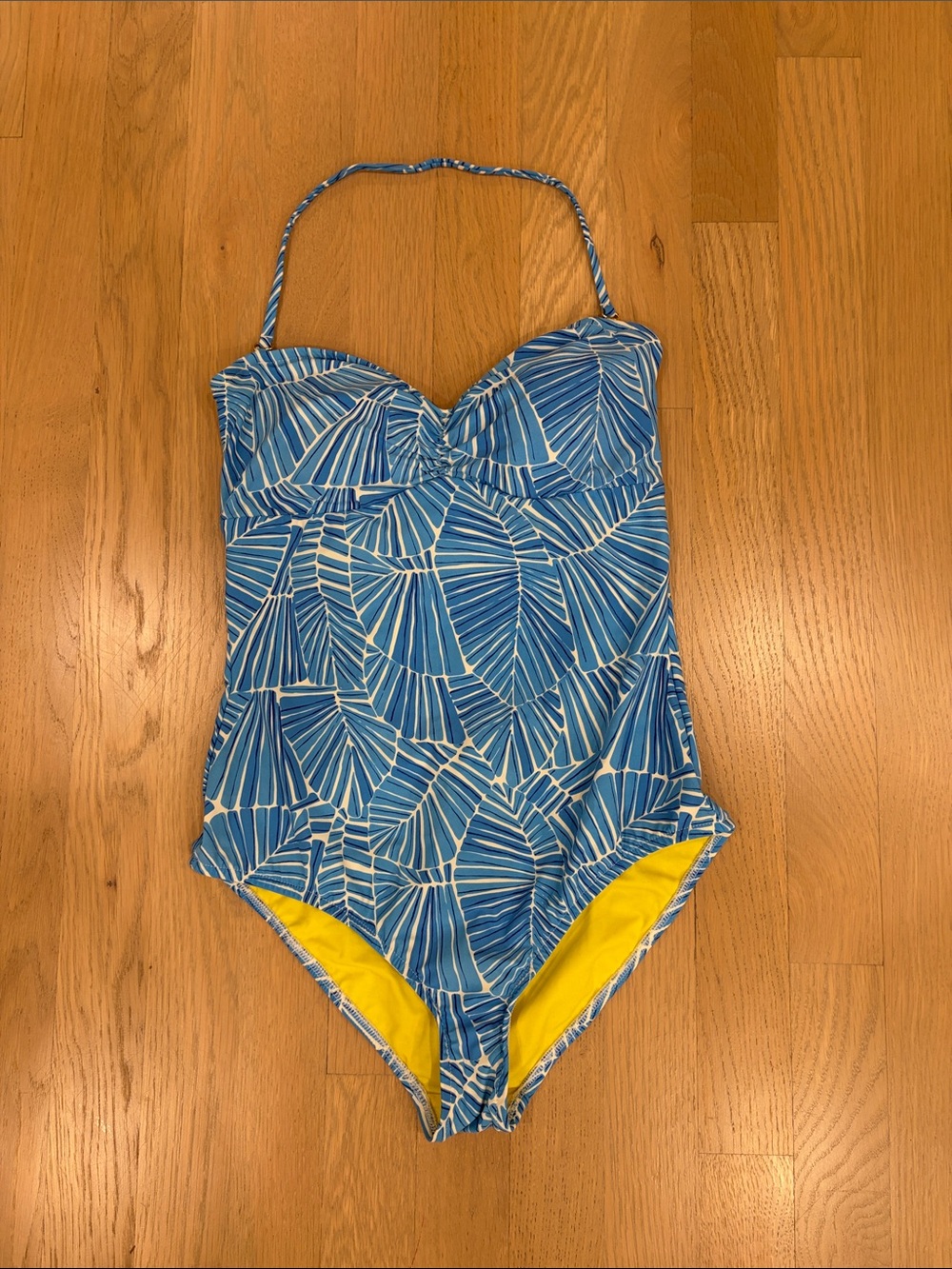 Vineyard Vines Blue Patterned One-Piece Swimsuit